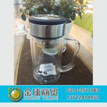 晨光350ml手柄玻璃杯92576