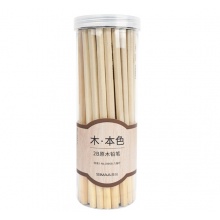 西玛2B原木铅笔50支/桶