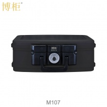 博柜(BOGUN)M107防火防水安全箱小型手提式箱外843度箱内177度半小时隔热,水下24小时防水