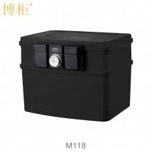 博柜(BOGUN)M118防火防水安全箱小型箱外843度箱内177度半小时隔热,水下24小时防水